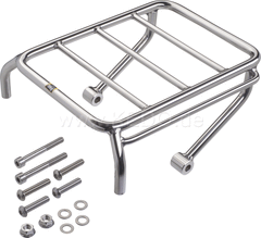 Kedo Mini Pannier Rack, Stainless Steel, Blank, Wrenchmonkees / GibbonSlap style, including mounting material, size 245x180mm | WM0010