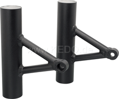 Kedo Aluminum Headlight brackets (1 Pair) Wrenchmonkees / GibbonSlap style, black-coated | WM0015S