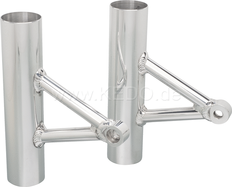 Kedo Aluminum Headlight Brackets (1 pair), polished, 1 Pair, GibbonSlap-Style (Wrenchmonkees) | WM0015