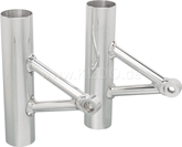 Kedo Aluminum Headlight Brackets (1 pair), polished, 1 Pair, GibbonSlap-Style (Wrenchmonkees) | WM0015