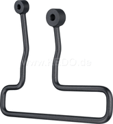 Kedo pannier rack (LH only), Black, Wrenchmonkee / GibbonSlap-Style | WM0020S