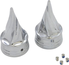 KURYAKYN AXLE CAPS TWISTED CHROME | 1219