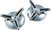KURYAKYN KNOCK-OFF CENTER CAPS FOR TRIKES CHROME | 1243