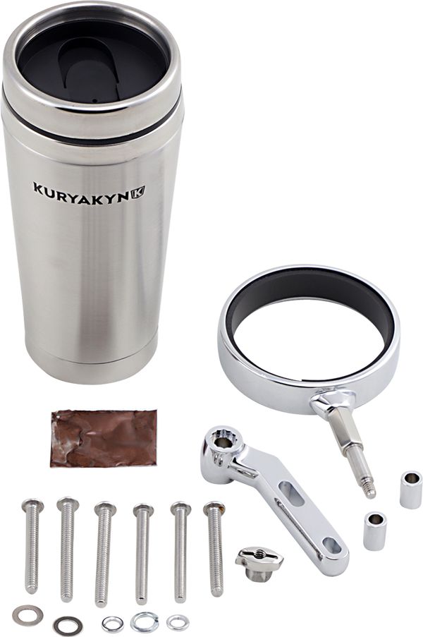 KURYAKYN UNIVERSAL DRINK HOLDER WITH STAINLESS CUP CHROME | 1463