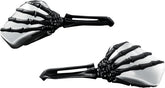 KURYAKYN SKELETON HAND MIRRORS WITH BLACK STEMS AND CHROME HEADS | 1764