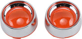KURYAKYN DEEP DISH BEZELS FOR BULLET TURN SIGNALS AMBER LENS CHROME BEZEL | 2108