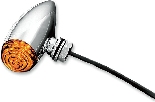 KURYAKYN MINI BULLETS AMBER LED SMOKE LENS CHROME | 2500