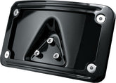 KURYAKYN LICENSE PLATE FRAME CURVED LAYDOWN BLACK | 3148