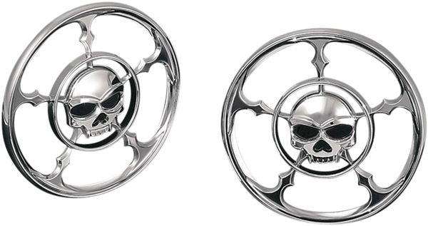 KURYAKYN FRONT SPEAKER GRILLS ZOMBIE CHROME | 3787
