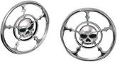 KURYAKYN FRONT SPEAKER GRILLS ZOMBIE CHROME | 3787
