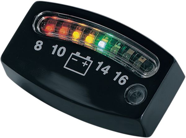 KURYAKYN GAUGE BATTERY LED BLACK | 4218