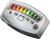KURYAKYN GAUGE BATTERY LED CHROME | 4219