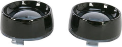 KURYAKYN DEEP DISH BEZELS FOR BULLET TURN SIGNALS SMOKE LENS BLACK BEZEL | 5480