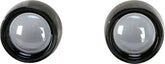 KURYAKYN DEEP DISH BEZELS FOR BULLET TURN SIGNALS SMOKE LENS BLACK BEZEL | 5480