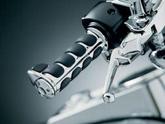 KURYAKYN ISO-GRIPS FOR DUAL CABLE THROTTLE CHROME | 6205