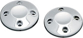KURYAKYN END CAPS PLAIN FOR ISO GRIPS CHROME | 6243