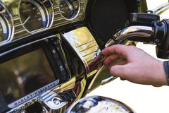 KURYAKYN DELUXE STEREO TRIM TRI-LINE KIT CHROME | 7240
