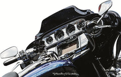 KURYAKYN GAUGE TRIM TRI-LINE CHROME | 7284