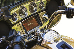 KURYAKYN GAUGE TRIM TRI-LINE CHROME | 7284