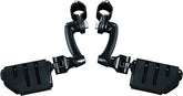 KURYAKYN LONGHORN OFFSET HIGHWAY PEGS WITH 1-1/4" MAGNUM QUICK CLAMP BLACK | 7599