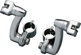 KURYAKYN LONGHORN OFFSET MOUNTS WITH 1-1/4" MAGNUM QUICK CLAMPS CHROME | 7986
