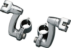 KURYAKYN LONGHORN OFFSET MOUNTS WITH 1-1/4" MAGNUM QUICK CLAMPS CHROME | 7986