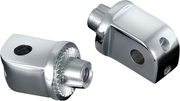 KURYAKYN SPLINED PEG ADAPTERS FOR HONDA SUZUKI & YAMAHA CHROME | 8818