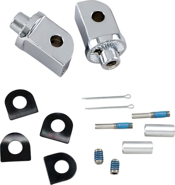 KURYAKYN SPLINED ADAPTER MOUNTS CHROME | 8826