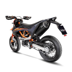 LEOVINCE SBK NERO KTM 690 SMC R/ENDURO INOX with catalyst ECE/EU-APPROVED STAINLESS STEEL SLIP-ON | 14072K