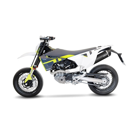 LEOVINCE SBK NERO HUSQVARNA 701 SUPERMOTO/ENDURO/ENDURO LR INOX with catalyst ECE/EU-APPROVED STAINLESS STEEL SLIP-ON | 14074K
