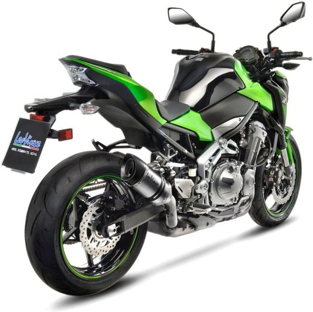Leovince LV PRO SLIP-ON, STAINLESS STEEL, CARBON FIBER End Cap Ece-Approved for KAWASAKI Z 900 (2017-2019) | 14171E