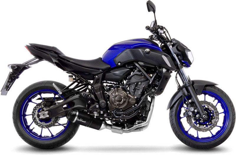 Leovince LV ONE EVO FULL SYSTEM2/1, CARBON FIBER, CARBON FIBER End Cap Ece/Eu-Approved for YAMAHA MT-07/FZ-07 (2017-2019) | 14252EK