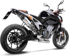 Leovince LV ONE EVO SLIP-ON, STAINLESS STEEL, CARBON FIBER End Cap Ece-Approved for KTM 790 DUKE (2018-2019) | 14253E