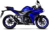 Leovince LV PRO SLIP-ON, STAINLESS STEEL, CARBON FIBER End Cap Ece-Approved for YAMAHA MT-03 (2018-2019) | 14257E