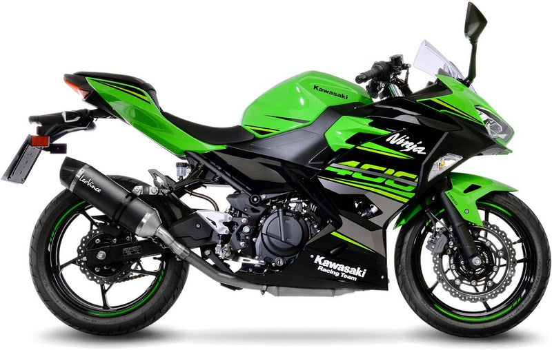 Leovince LV ONE EVO SLIP-ON, CARBON FIBER, CARBON FIBER End Cap Ece-Approved for KAWASAKI NINJA 400 (2018-2019) | 14260E