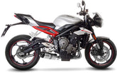 Leovince Slip-On Exhaust Sbk LV One Evo Triumph Street Triple 660/765 S/SA2/R/R LRH/RS Inox | 14288EU