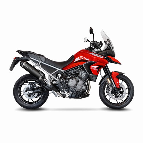 LEOVINCE SBK LV ONE EVO BLACK TRIUMPH TIGER 900 GT/RALLY/PRO INOX ECE-APPROVED STAINLESS STEEL SLIP-ON | 14352EB