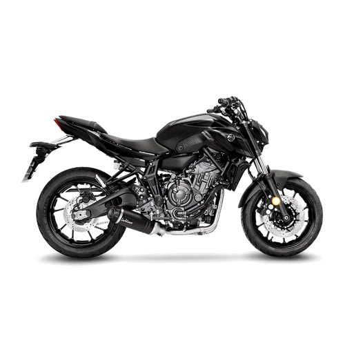 LEOVINCE SBK LV ONE EVO BLACK 2/1 YAMAHAMT-07 INOX with catalyst ECE/EU-APPROVED STAINLESS STEEL FULL SYSTEM | 14360EBK