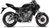 Leovince Full System Exhaust Sbk LV One Evo Black 2/1 Yamaha MT-07 / XSR 700/Xtribute / YZF-R 7 Inox | 14360EBU