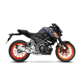 LEOVINCE SBK LV ONE EVO 1/1 YAMAHA MT-125/XSR 125/YZF-R125 INOX with catalyst ECE/EU-APPROVED STAINLESS STEEL FULL SYSTEM | 14365EK