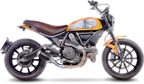 Leovince Slip-On Exhaust Sbk LV-10 Black Ducati Scrambler 800 Icon/Classic | 15206BU