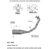 LEOVINCE SBK EU-APPROVED CATALYTIC CONVERTER MANIFOLD EU-APPROVED | 16048