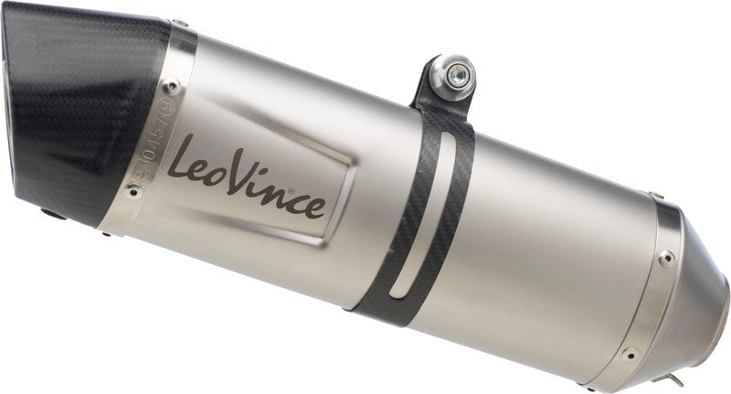 Leovince LV ONE EVO SLIP-ON, STAINLESS STEEL, CARBON FIBER End Cap E-Approved for SUZUKI GSF 650 BANDIT/S (2007-2015) | 8415E