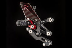 Lightech "R" VERSION ADJ. REAR SET ,NORMAL SHIFTING - APRILIA RSV4 R/FACTORY/APRC (09-14),TUONO V4 | FTRAP004R