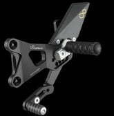 Lightech ADJUSTABLE REAR SETS WITH FIXED FOOTPEG BMW S1000RR - NORMAL SHIFTING (09-14) + S 1000 R (14-16) | FTRBM001