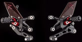 Lightech "R" VERSION ADJ. REAR SETS , REVERSE SHIFTING - BMW S1000RR (09-14) + S 1000 R (14-16) | FTRBM002R