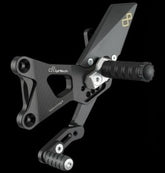 Lightech ADJUSTABLE REAR SETS WITH FOLD UP FOOTPEG BMW S1000RR - REVERSE SHIFTING (09-14) + S 1000 R (14-16) | FTRBM002W