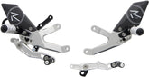 Lightech R Version Rear Sets / Silver | FTRBM004RSIL