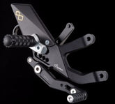 Lightech ADJUSTABLE REAR SETS WITH FIXED FOOTPEG BMW S1000RR (15-17) + S 1000 R (17) | FTRBM004