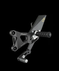 Lightech ADJUSTABLE REAR SETS WITH FOLD UP FOOTPEG HONDA CB1000R (18) | FTRHO008W